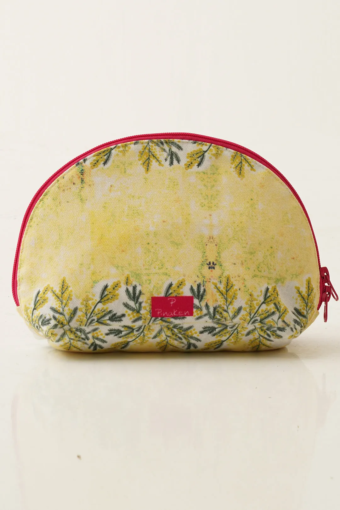 Tropical Elephant Halfmoon Cosmetic Bag