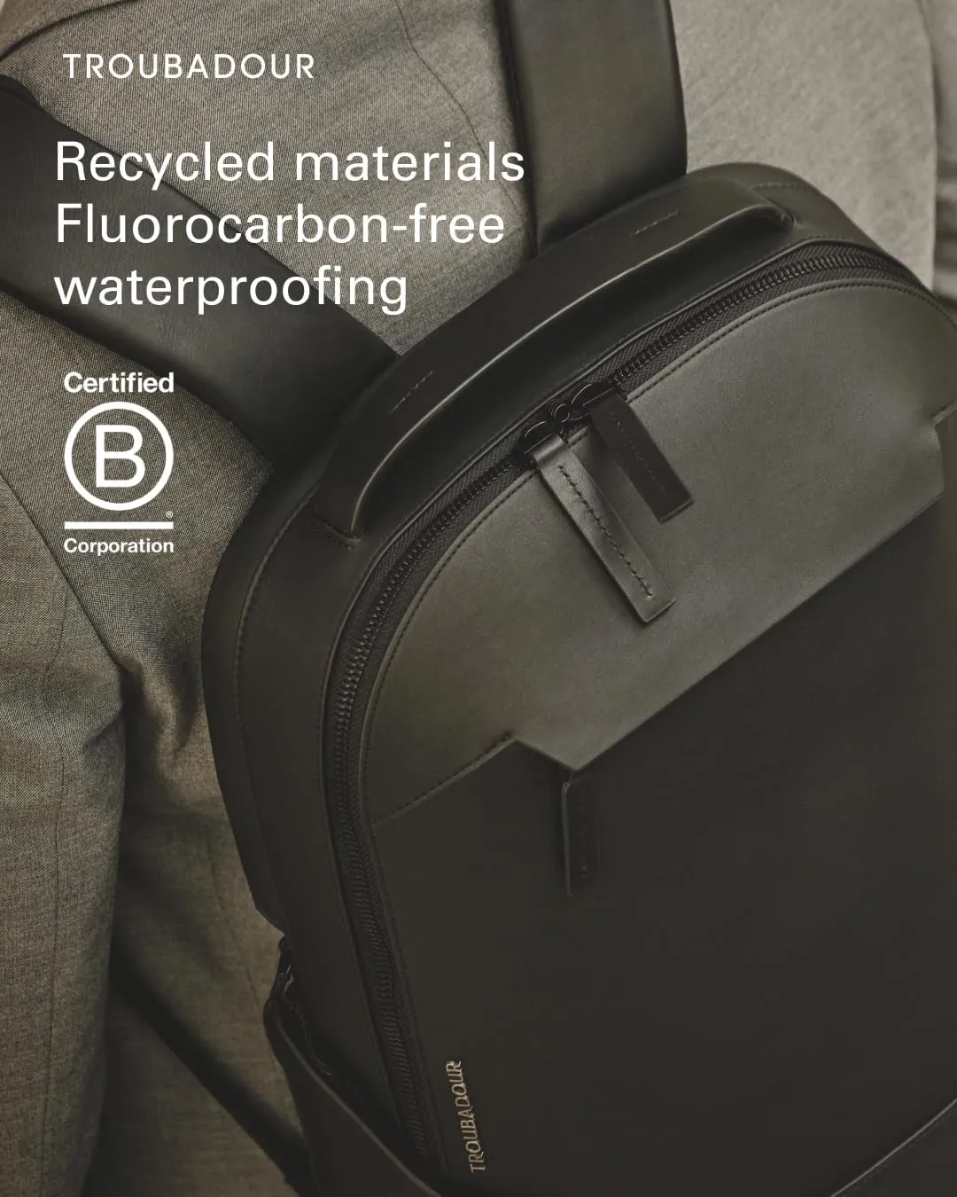 Troubadour Apex Leather Backpack - Innovative Waterproof Leather Laptop Backpack Fits Up to 16" - Ergonomic Design for Ultimate Comfort and Function - 5-Year Guarantee