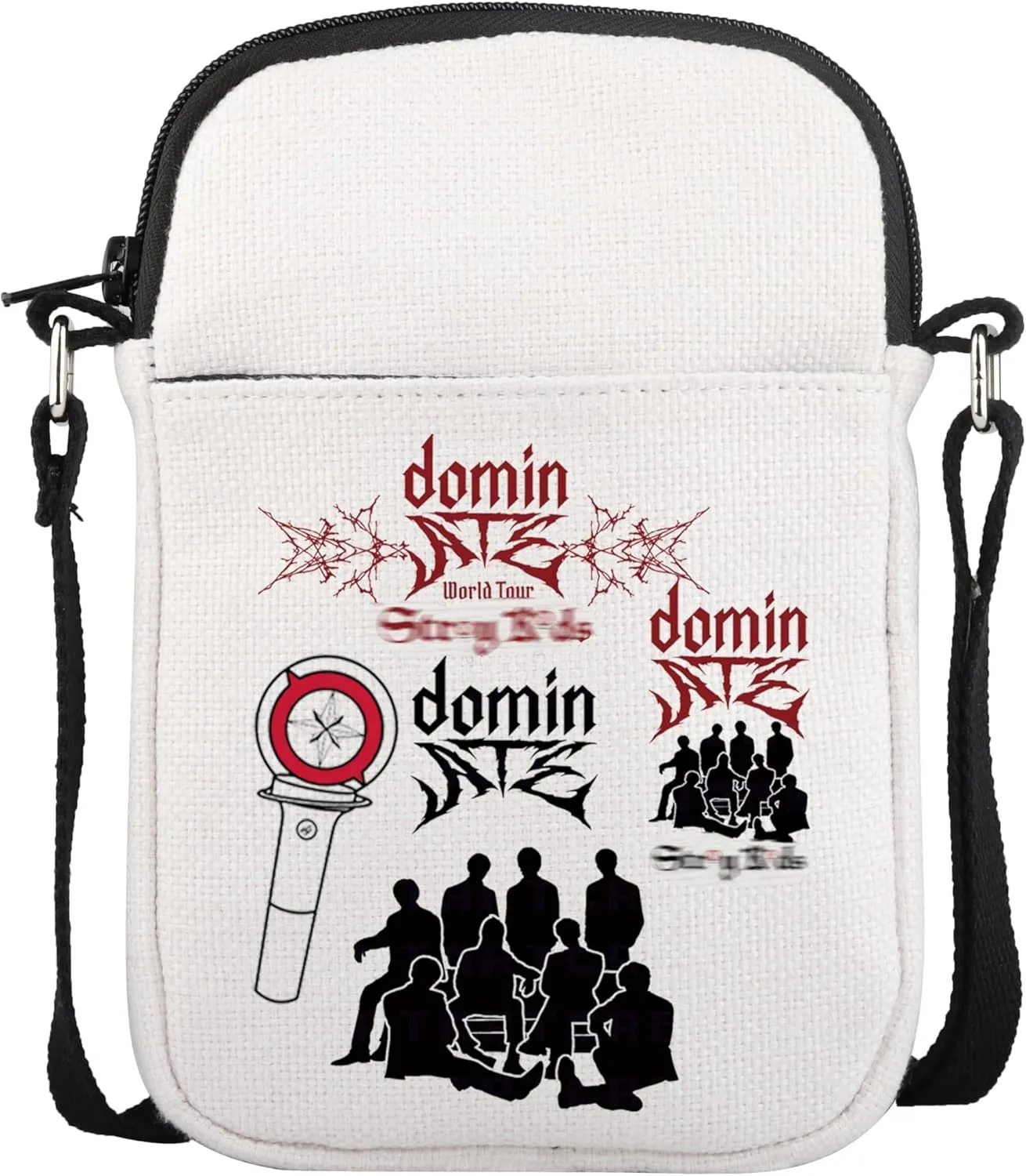 UJIMS StrayKZ K-POP Group Gift Stay Fandom Crossbody Bag K-POP Music Lover Merch StrayKZ K-pop Boy Band Fans Gift Singer Gift