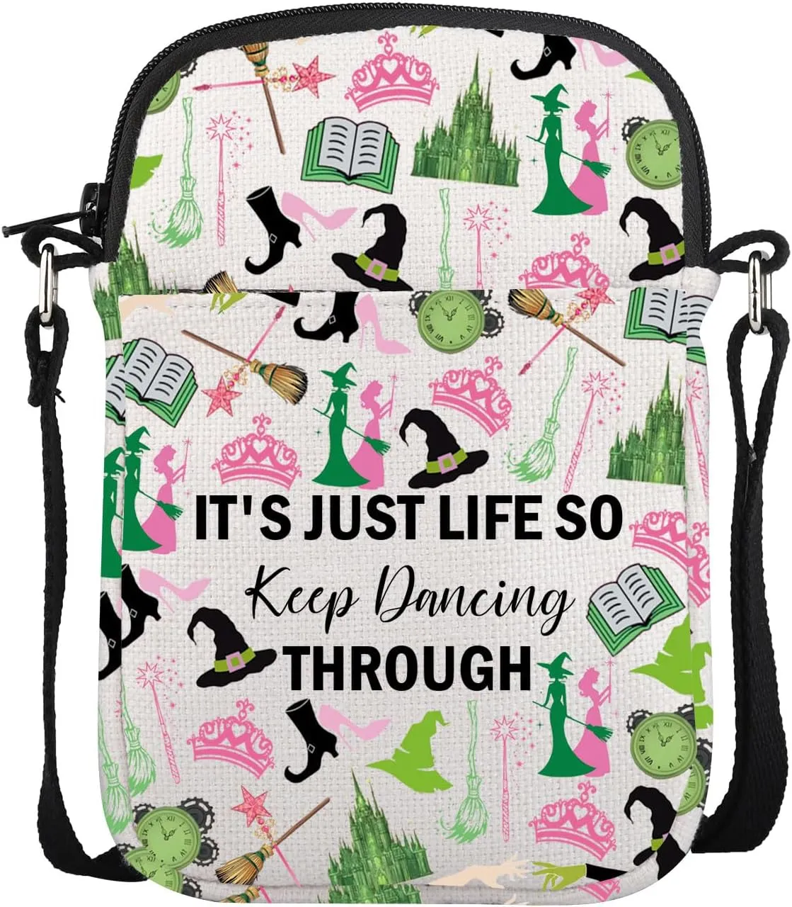 UJIMS Witch Musical Crossbody Bag Merchandise Good Witch Bad Witch Gift