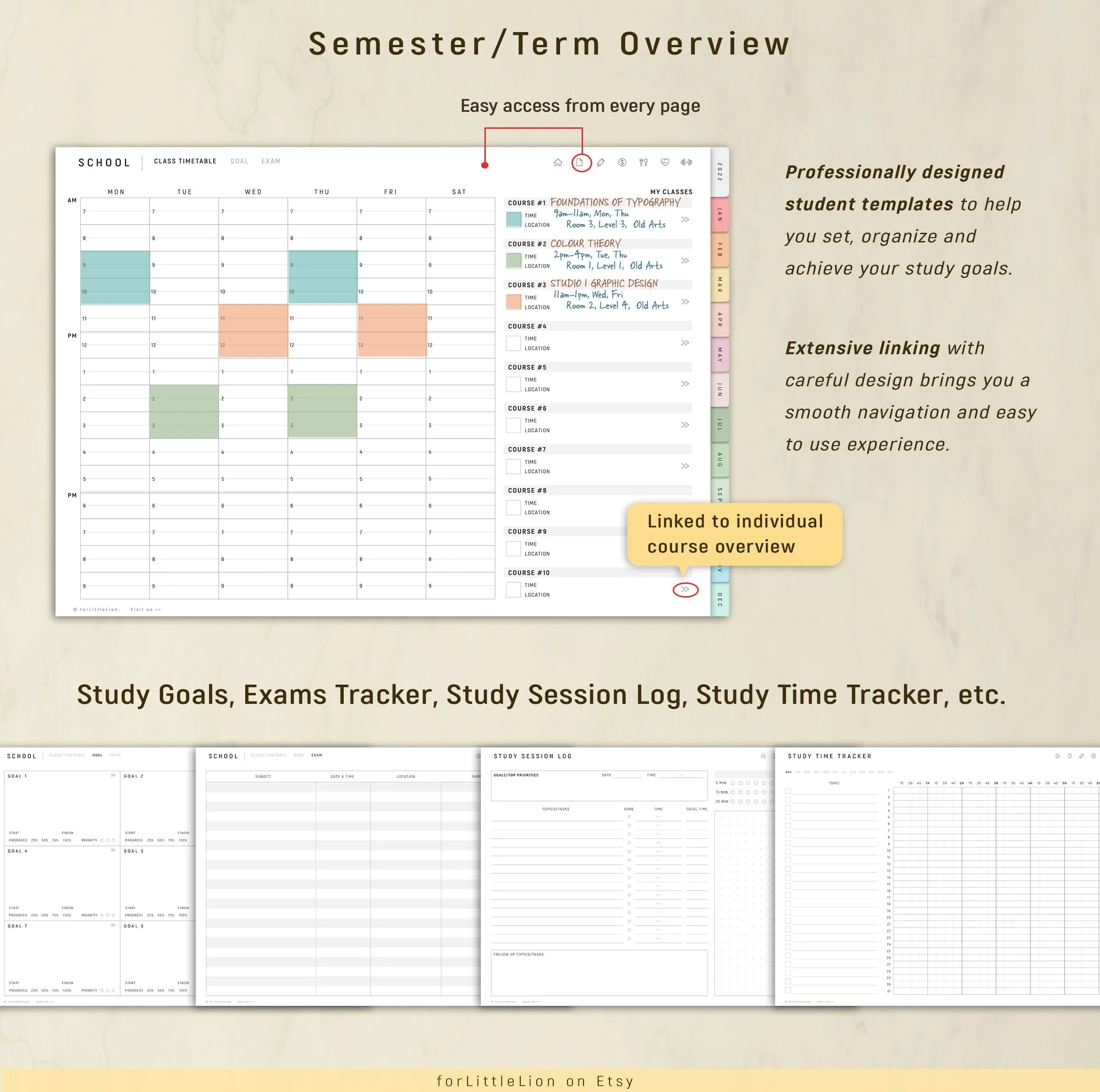 Ultimate UNDATED Student Planner