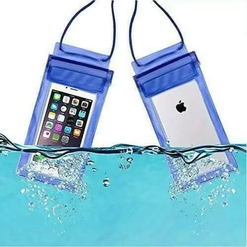 Ultimate Waterproof Bag Cover & Phone Clip-Lock Pouches ( 5 Pcs Phone Poches & 1 Bag Cover ) (Combo)