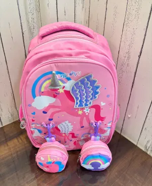 Unicorn Backpack With Detachable Pocket