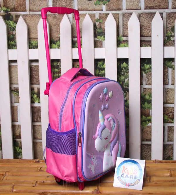Unicorn Themed School Trolley Bag For KG-1 & KG-2 (13020N)