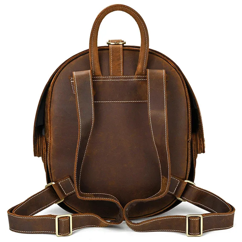 Unique Beetle Design Women's Leather Backpack