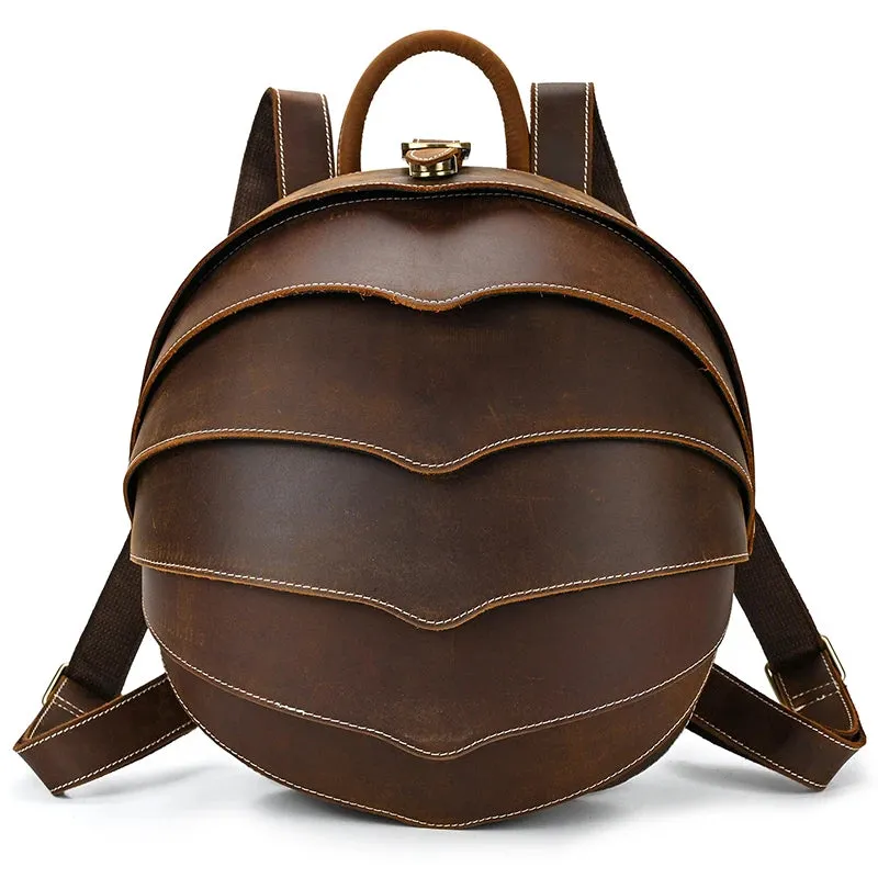 Unique Beetle Design Women's Leather Backpack