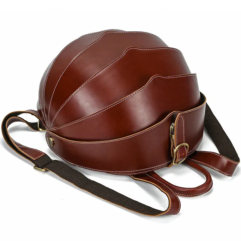 Unique Beetle Design Women's Leather Backpack