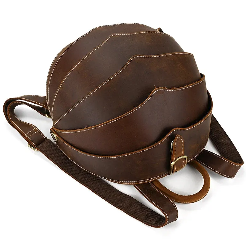 Unique Beetle Design Women's Leather Backpack