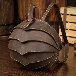 Unique Beetle Design Women's Leather Backpack