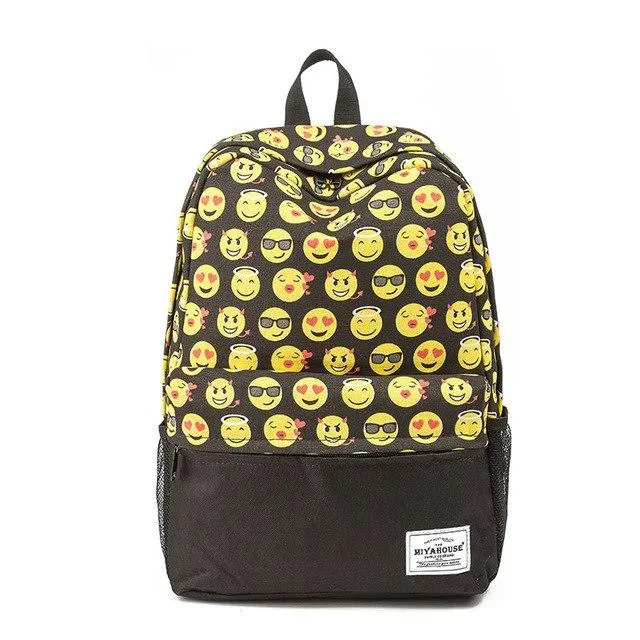Unique Printing Floral Canvas Women Backpack On Sale