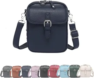 Urvashi Cross Body Bag, Crossbody Leather Bag, Tojoyride Crossbody Bag, Retro Double-Layer Large Capacity Mini Crossbody Bags