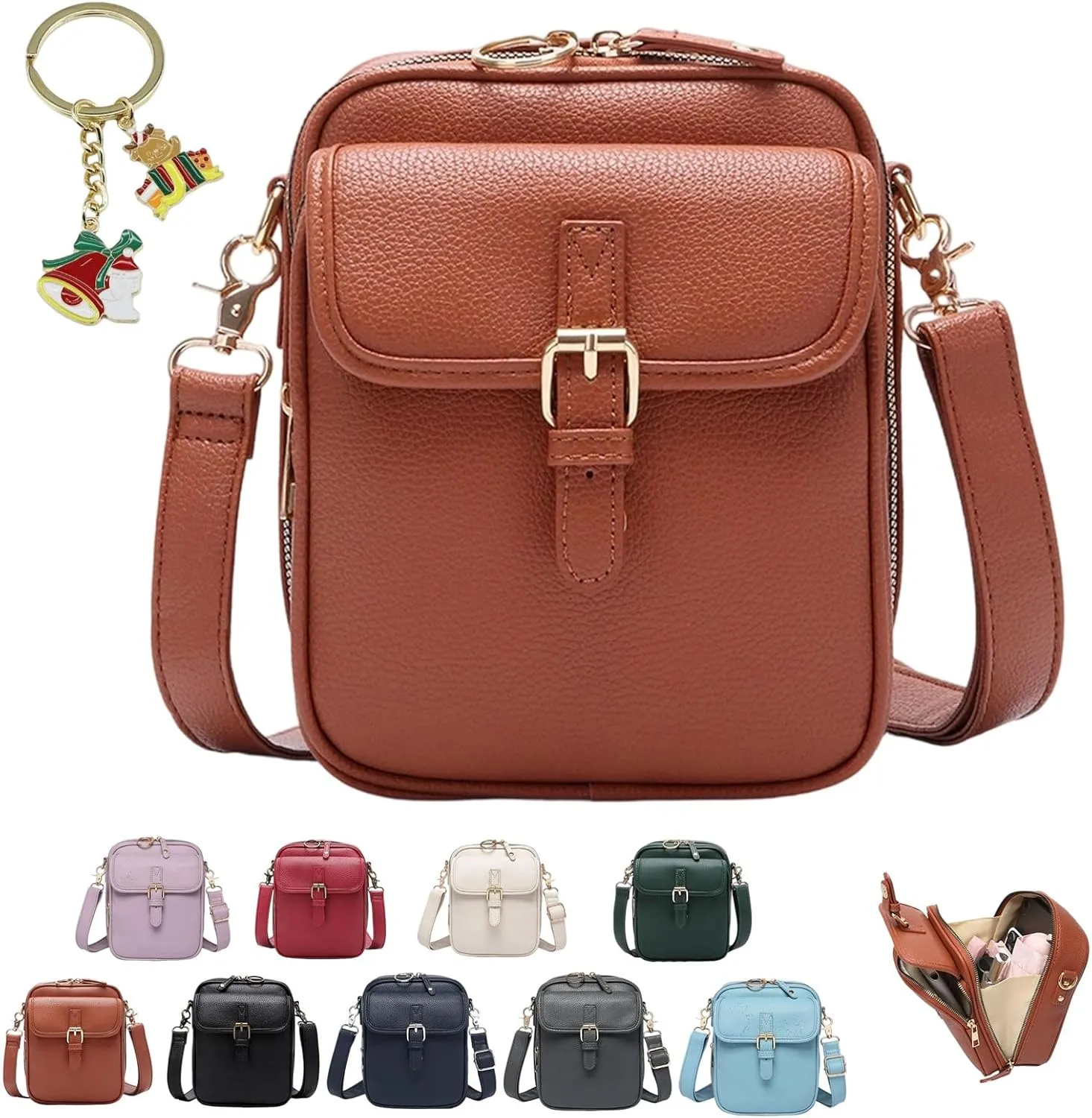 Urvashi Crossbody Leather Bag, New Premium Quality Urvash Crossbody Leather Bag for Women, Versatile Adjustable Design