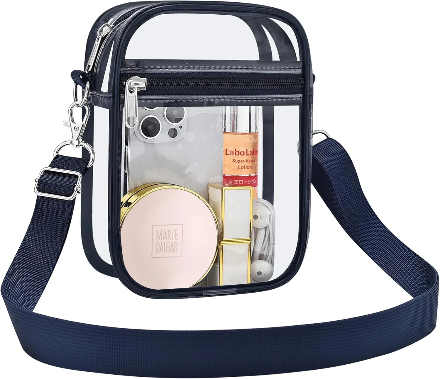 USPECLARE Clear Purse Stadium Approved CrossBody Bag for Men and Women