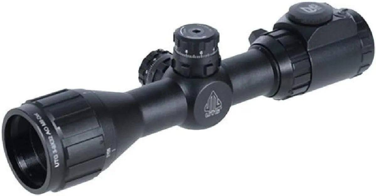 UTG 3-9X32 1" BugBuster Scope, AO, 36-Color Mil-dot, Rings, Black