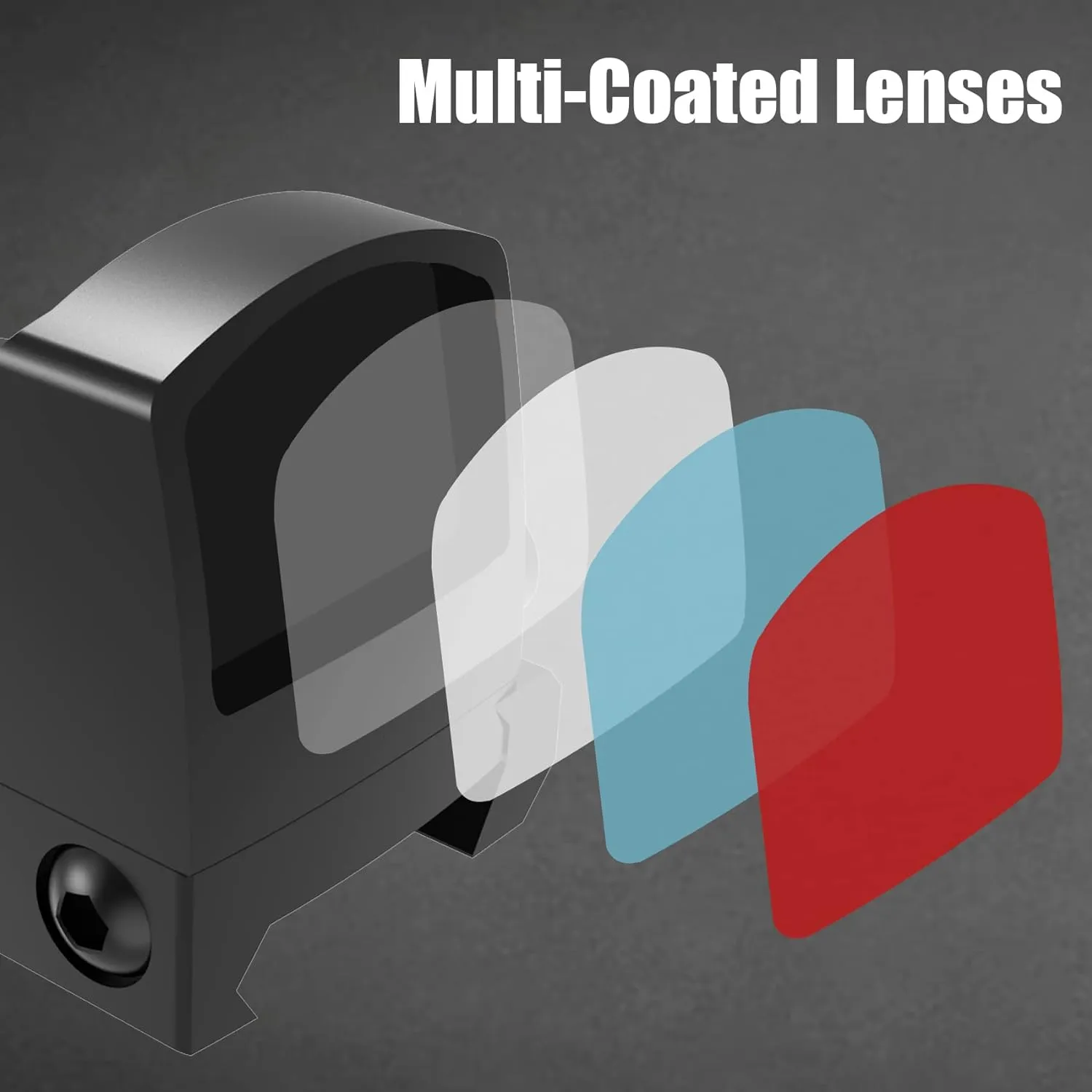 UUQ Mini Reflex Red/Green Dot Sight for Rifles, Pistols and Shotguns 2MOA,7 Brightness Adjustments，Suitable for RMR or 20mm Picatinny Rail