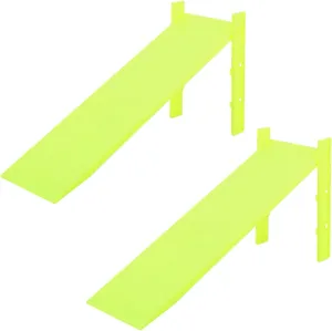 Vaguelly 2pcs Plastic Slopes for Physics Experiments Random Color Inclined Plates for School Science Teaching Tools Observation and Analytical Skills for Classroom Use