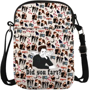 VAMSII Edward Movie Inspired Gift Did You Fart? Funny Crossbody Bag Twilight Meme Gift