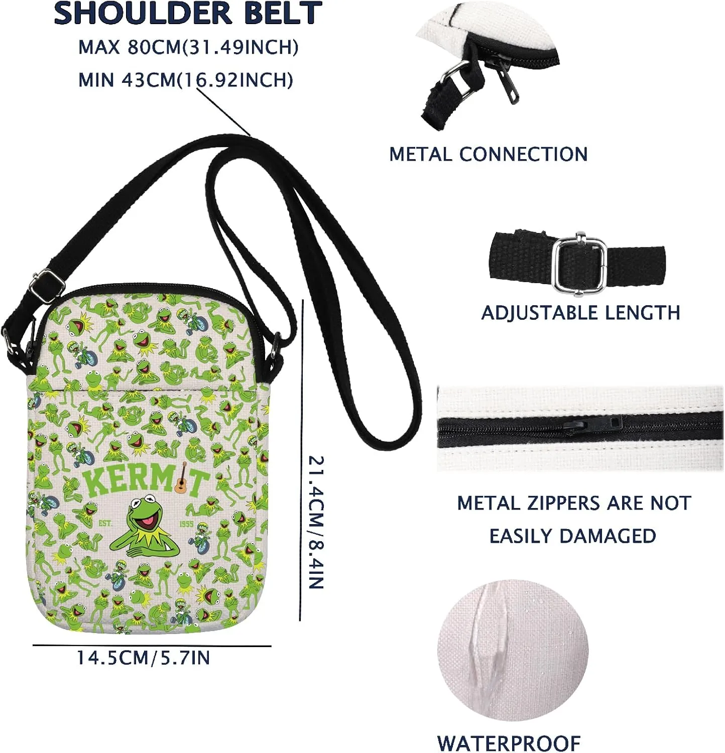 VAMSII Movie Inspired Gift Ker-it Est 1955 The M Crossbody bag Ker-it Lover gift