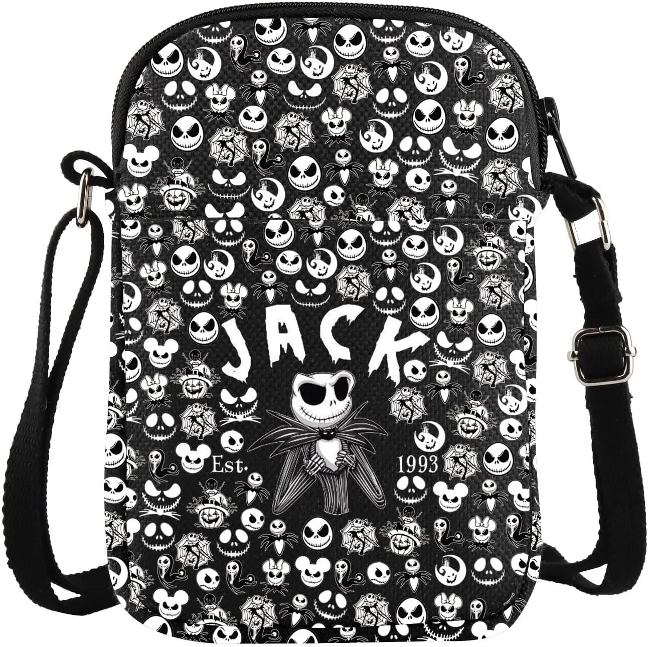 VAMSII The Nightmare Before Inspired Crossbody Bag Nightmare Horror Movie Fans Merch