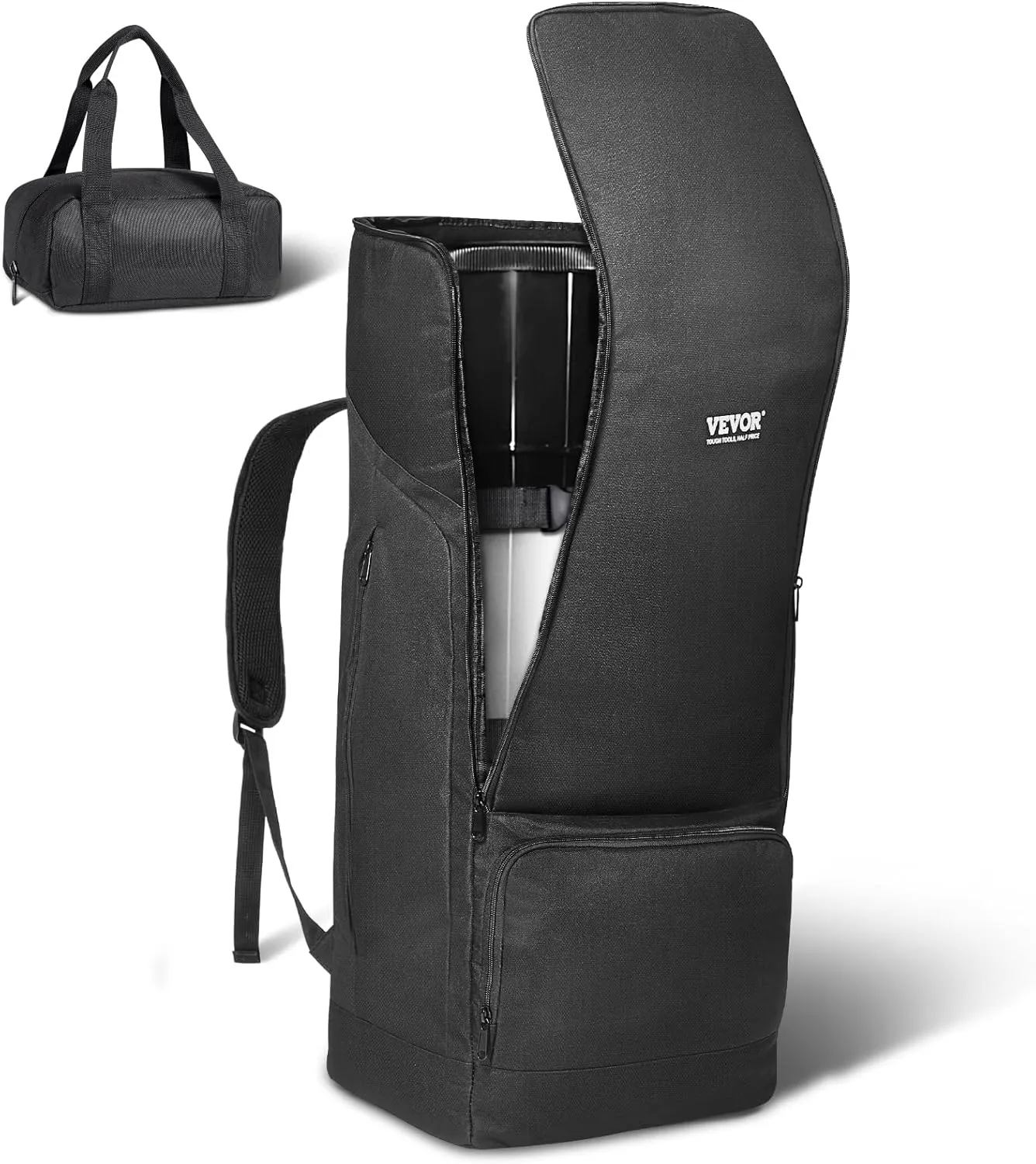 VEVOR Telescope Case, 29.9", Telescope Storage Backpack with Secure Strap, Pockets and Cozy Shoulder Traps, Shock-Absorbent Telescope Carrying Case for Optical Tube & Tripod, Counterweight Pocket