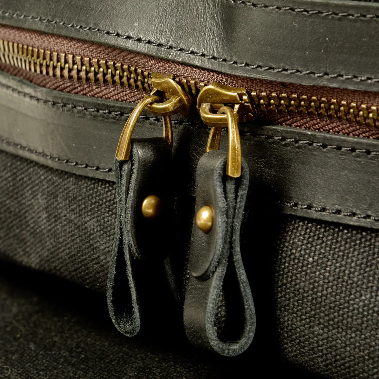 Vintage Canvas Rucksack Backpack with Adjustable Straps & Pockets