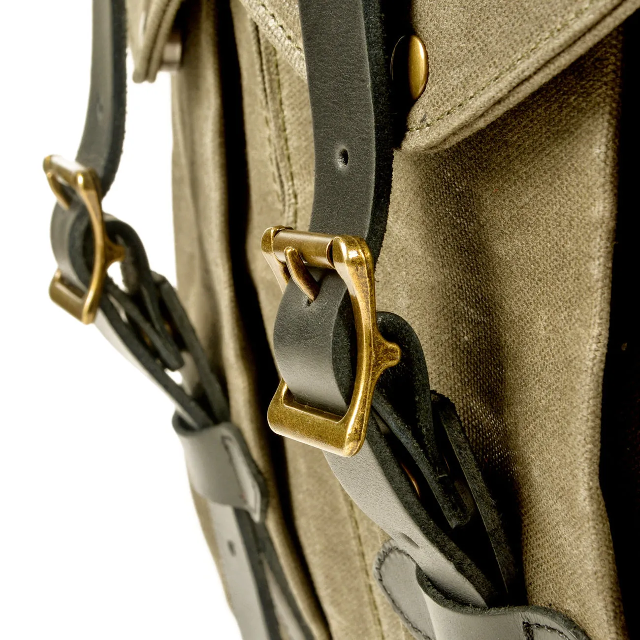 Vintage Canvas Rucksack Backpack with Adjustable Straps & Pockets