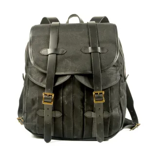 Vintage Canvas Rucksack Backpack with Adjustable Straps & Pockets