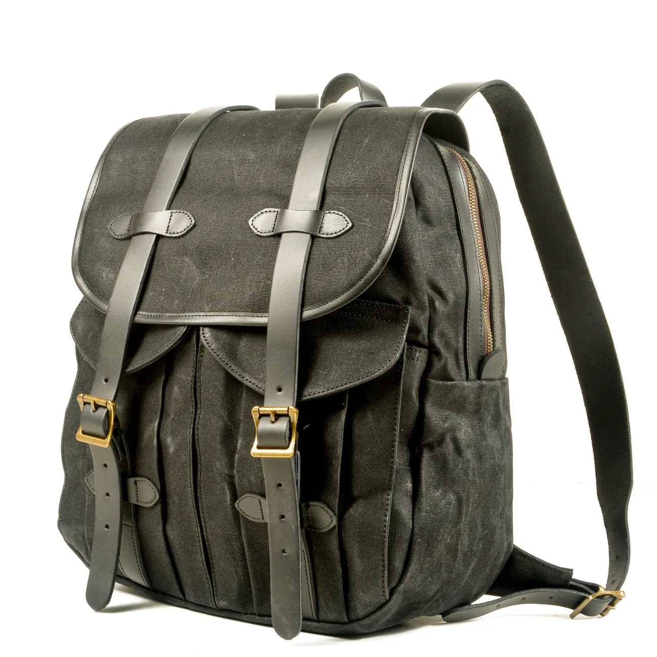 Vintage Canvas Rucksack Backpack with Adjustable Straps & Pockets