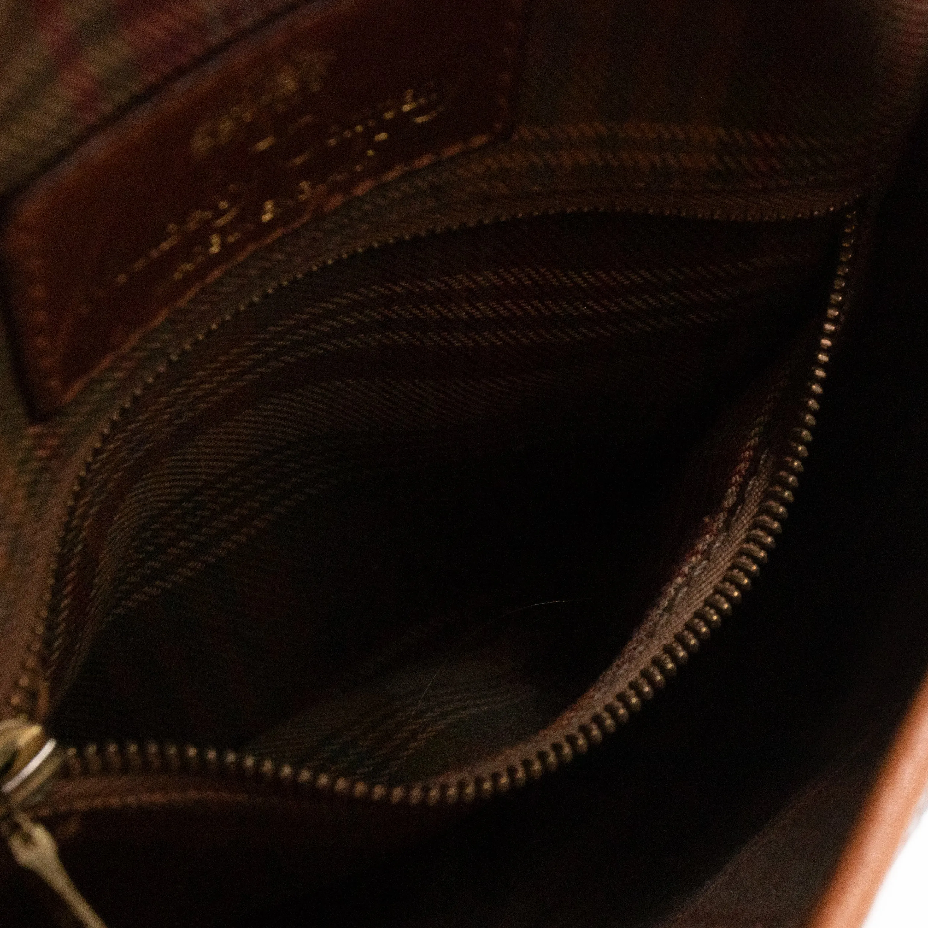 Vintage Crossbody Bag Blue Leather