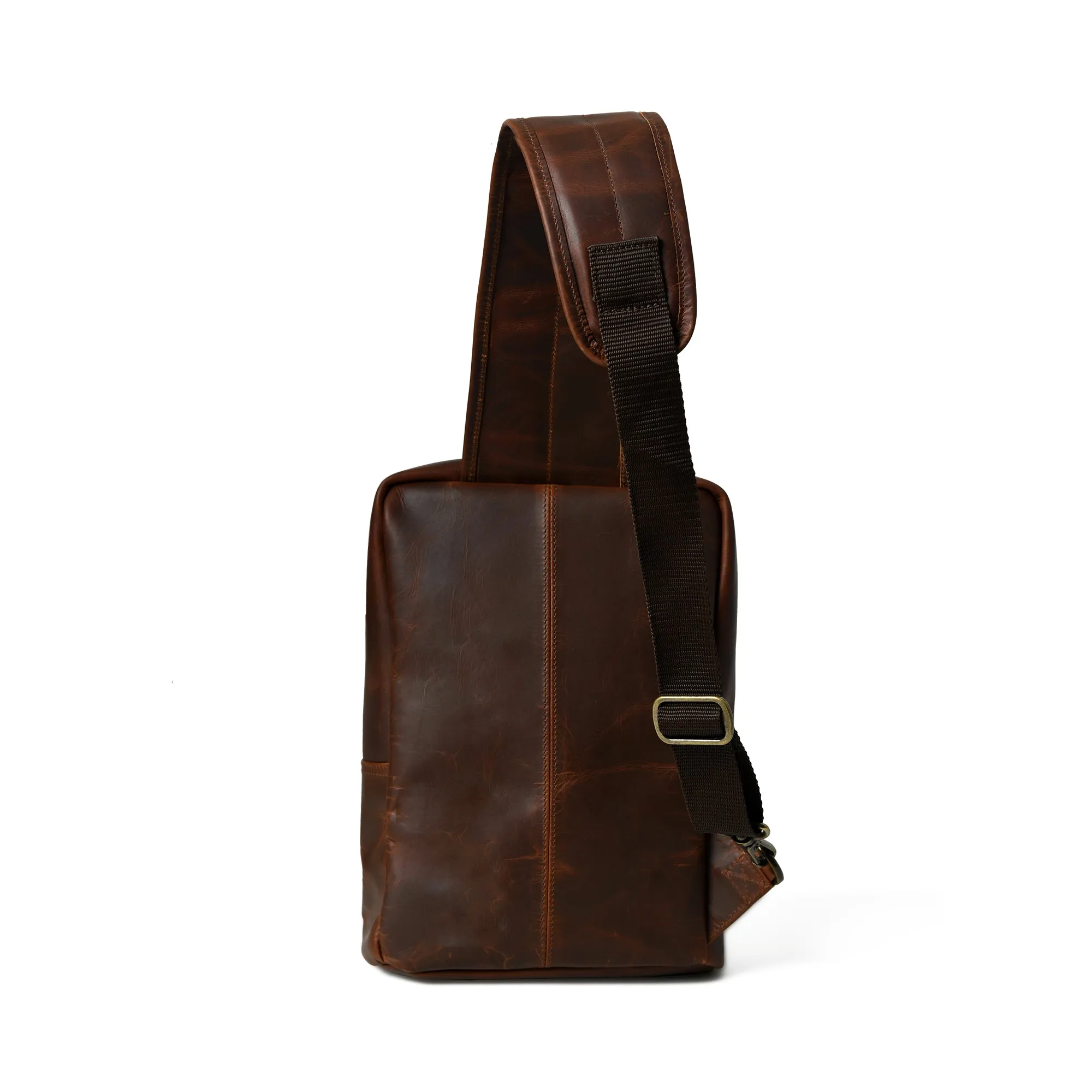 Vintage Elegance: Cow Waxy Leather Backpack