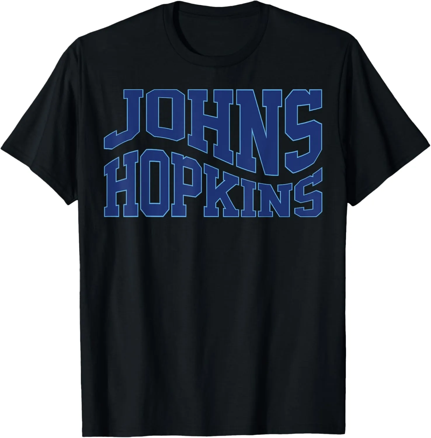 Vintage Johns C Hopkins Wave Text Name Hometown T-Shirt
