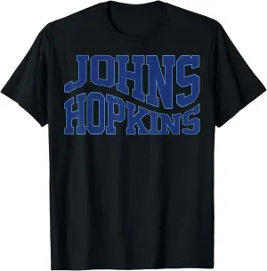 Vintage Johns C Hopkins Wave Text Name Hometown T-Shirt
