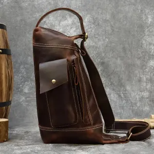 Vintage-Style Sling Shoulder Bag For Men