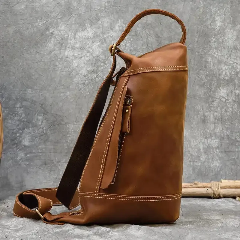 Vintage-Style Sling Shoulder Bag For Men