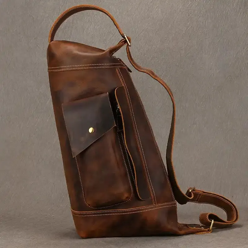 Vintage-Style Sling Shoulder Bag For Men