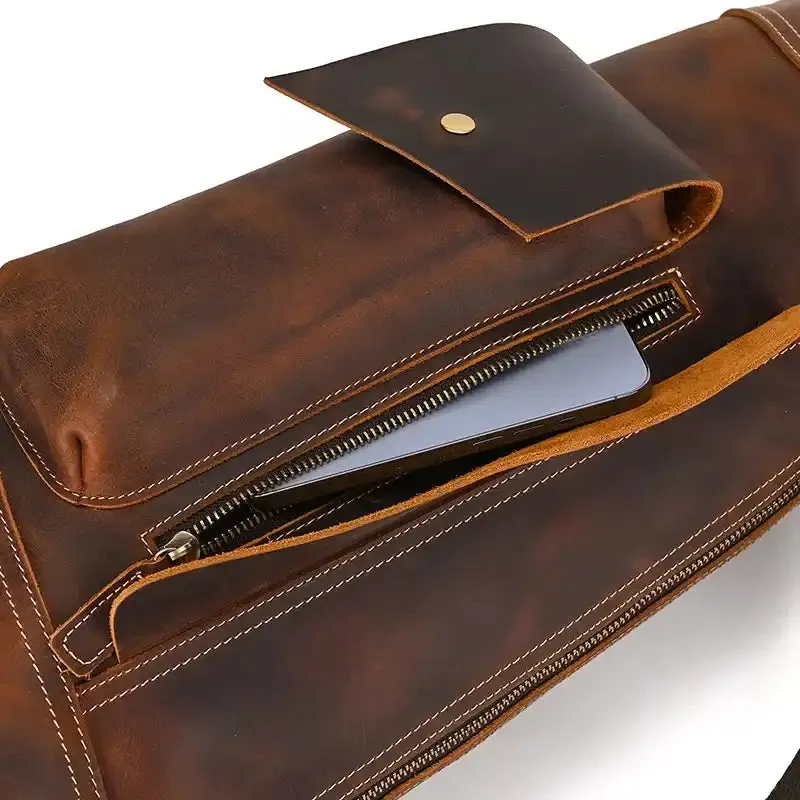 Vintage-Style Sling Shoulder Bag For Men