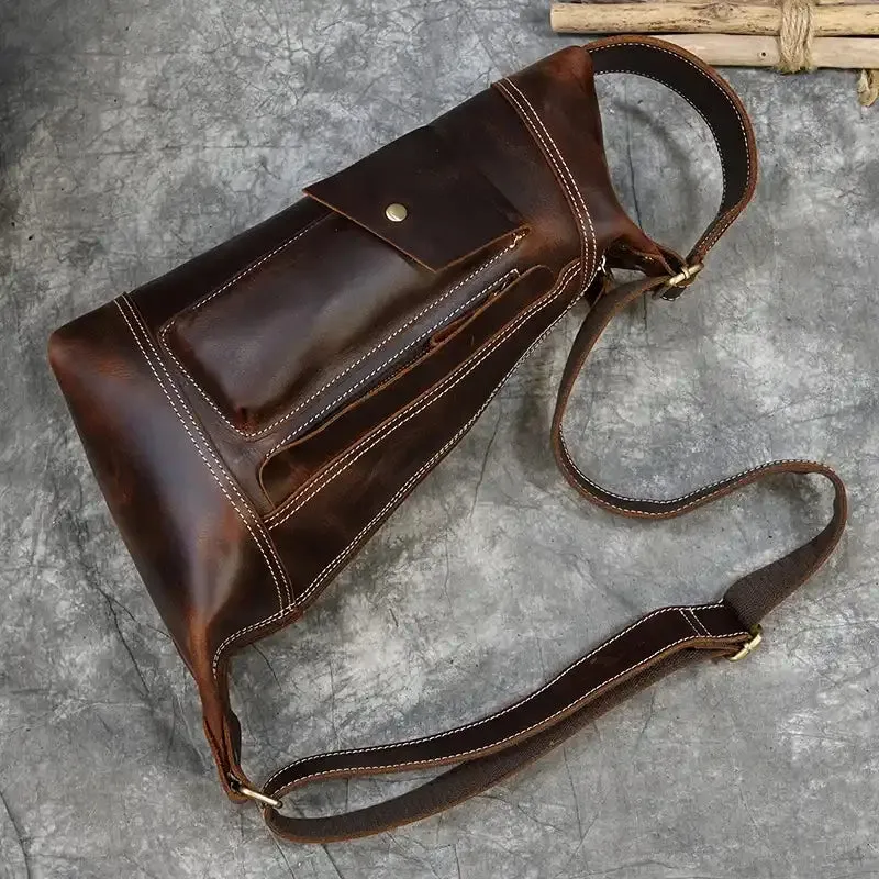 Vintage-Style Sling Shoulder Bag For Men