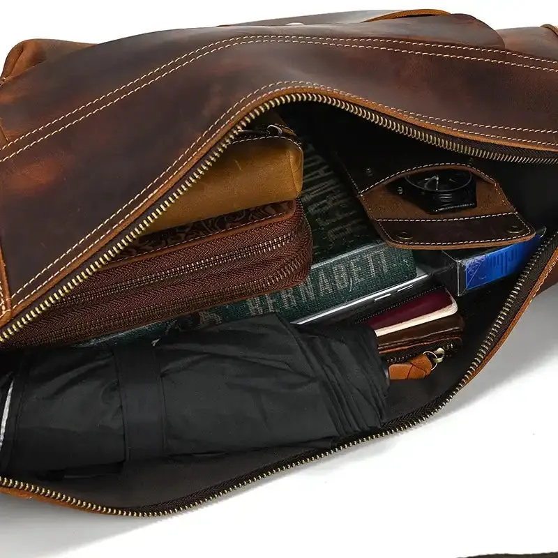 Vintage-Style Sling Shoulder Bag For Men