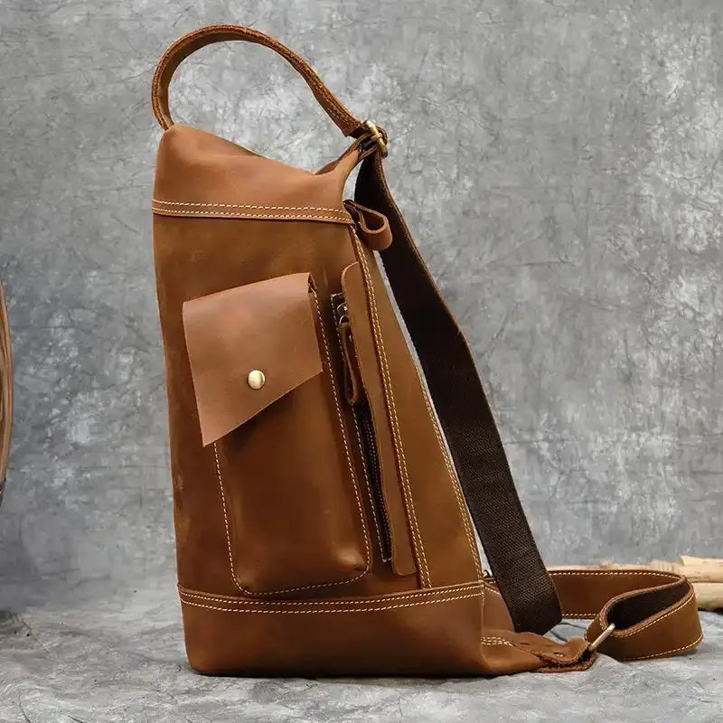 Vintage-Style Sling Shoulder Bag For Men