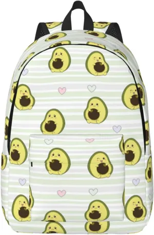 VOSERY Travel Laptop Backpack - Avocado of a Hear Canvas Backpack Computer Backpack Bag Fit 15in Laptop