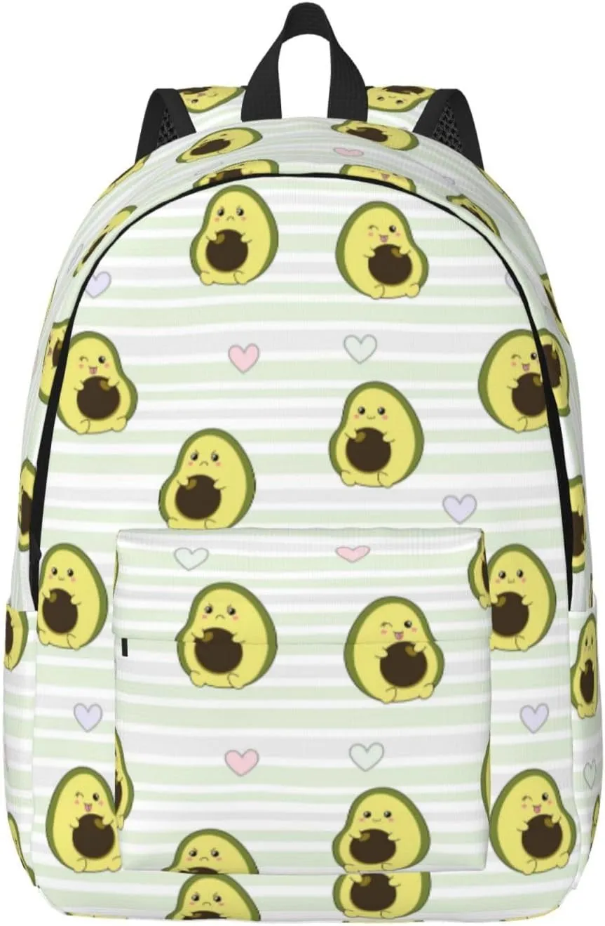 VOSERY Travel Laptop Backpack - Avocado of a Hear Canvas Backpack Computer Backpack Bag Fit 15in Laptop