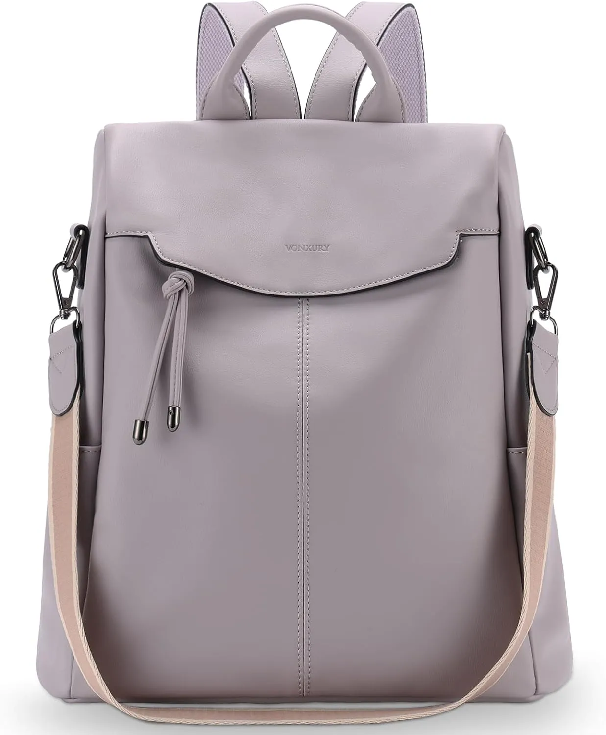 VX VONXURY Backpack Purse for Women Faux Leather Anti-Theft Backpack With Detachable Shoulder Strap Fashion Women Handbag For Daily Work Travel