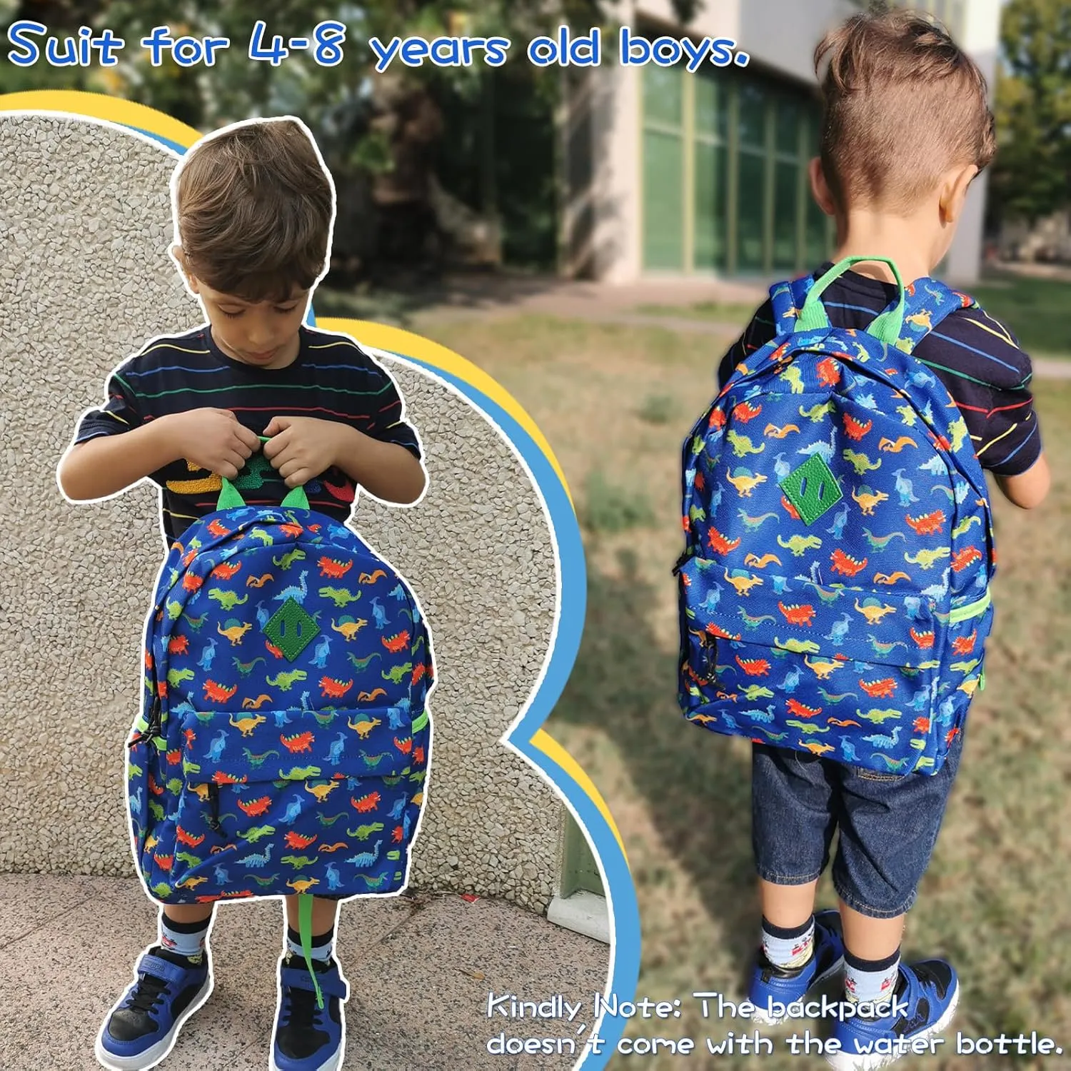 VX VONXURY Toddler Backpack for Boys Age 2-6，Small Kids Preschool Book Bag for Kindergarten Girls Fit A4 Folder