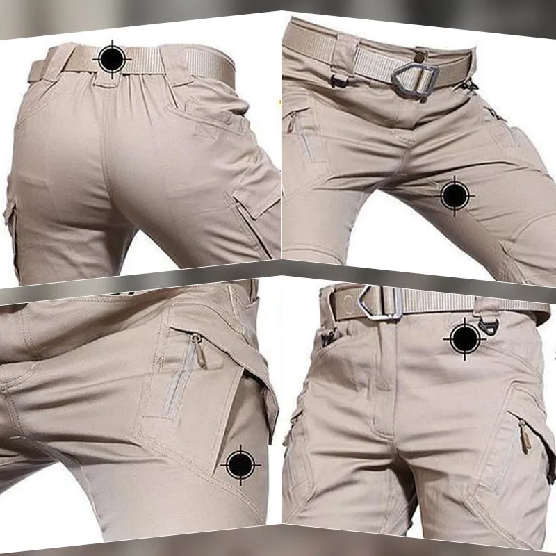 Waterproof Abrasion-Resistant Multi-Pocket Tactical Pants