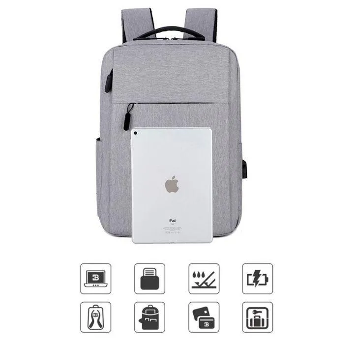Waterproof Backpack with USB Charging Port