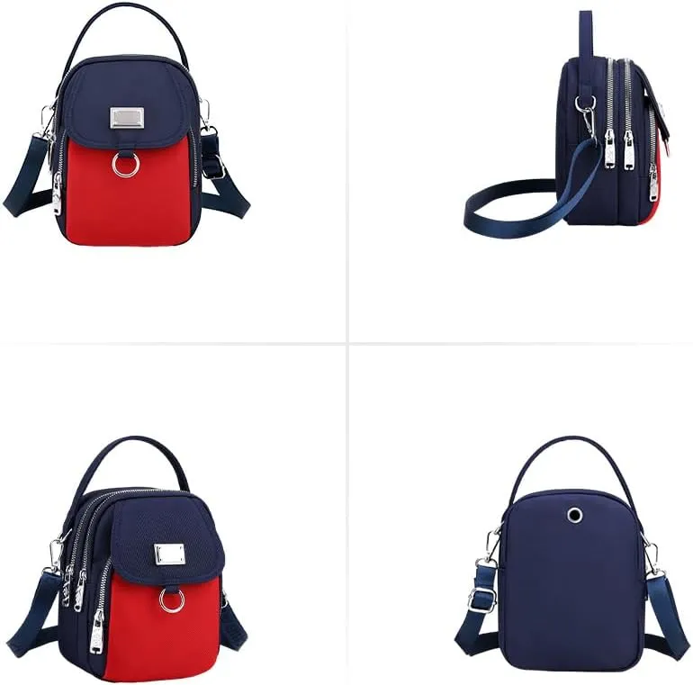 Waterproof Women Crossbody Bag Elegant Oxford Messenger Bags Simple for Work, Multi-pocket Storage Shoulder Handbag