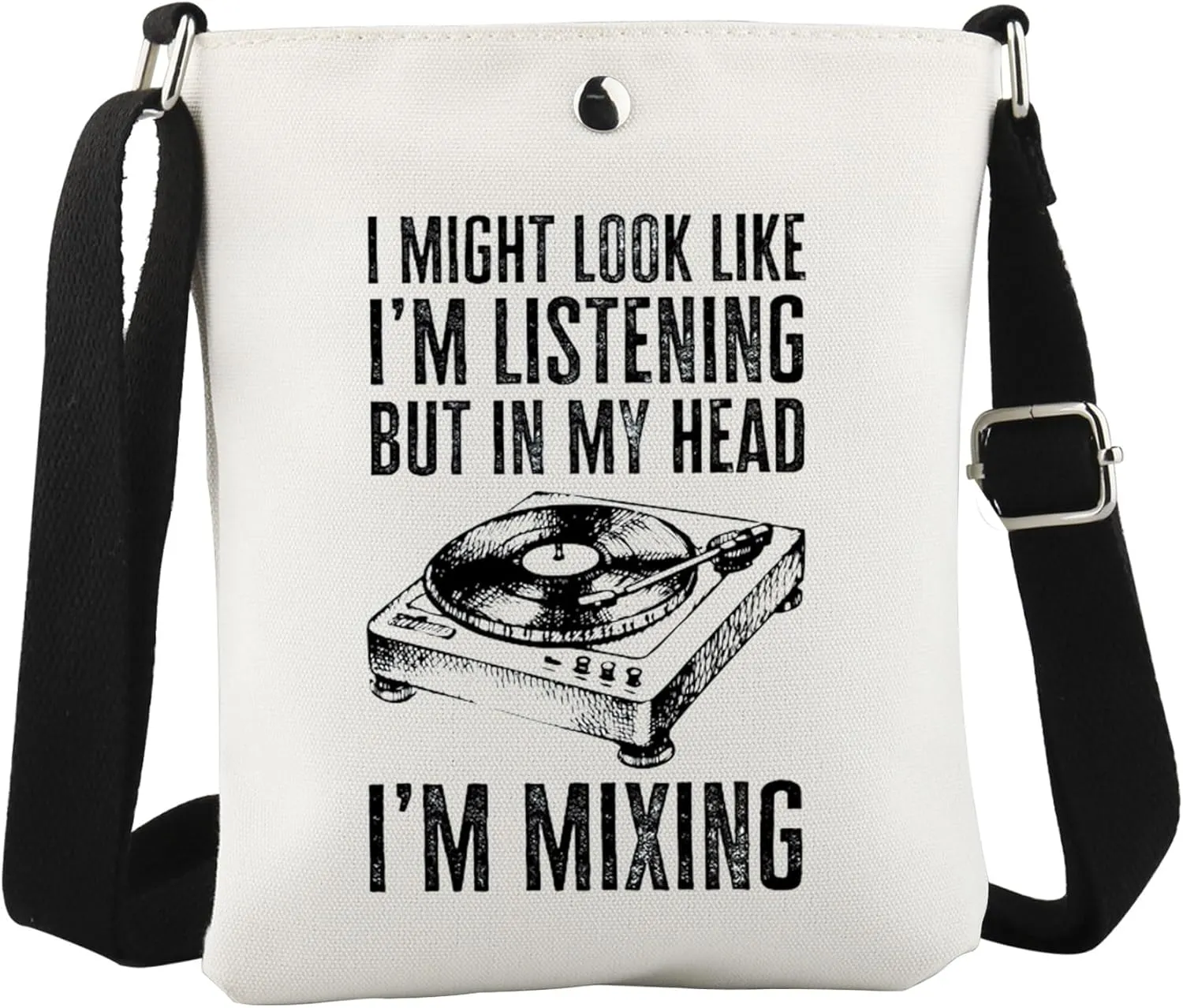 WCGXKO Mixing Gift DJ Inspired Crossbody Bag Disc Jockey Gift DJ Music Lover Gift