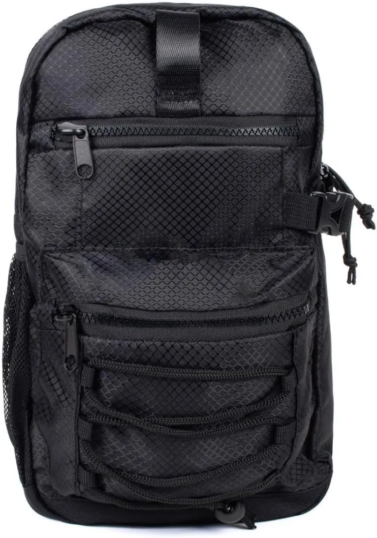 WESTEND Black Crossbody Sling Bag with Adjustable Strap for Traveling, Hiking, Daypack for Men and Women