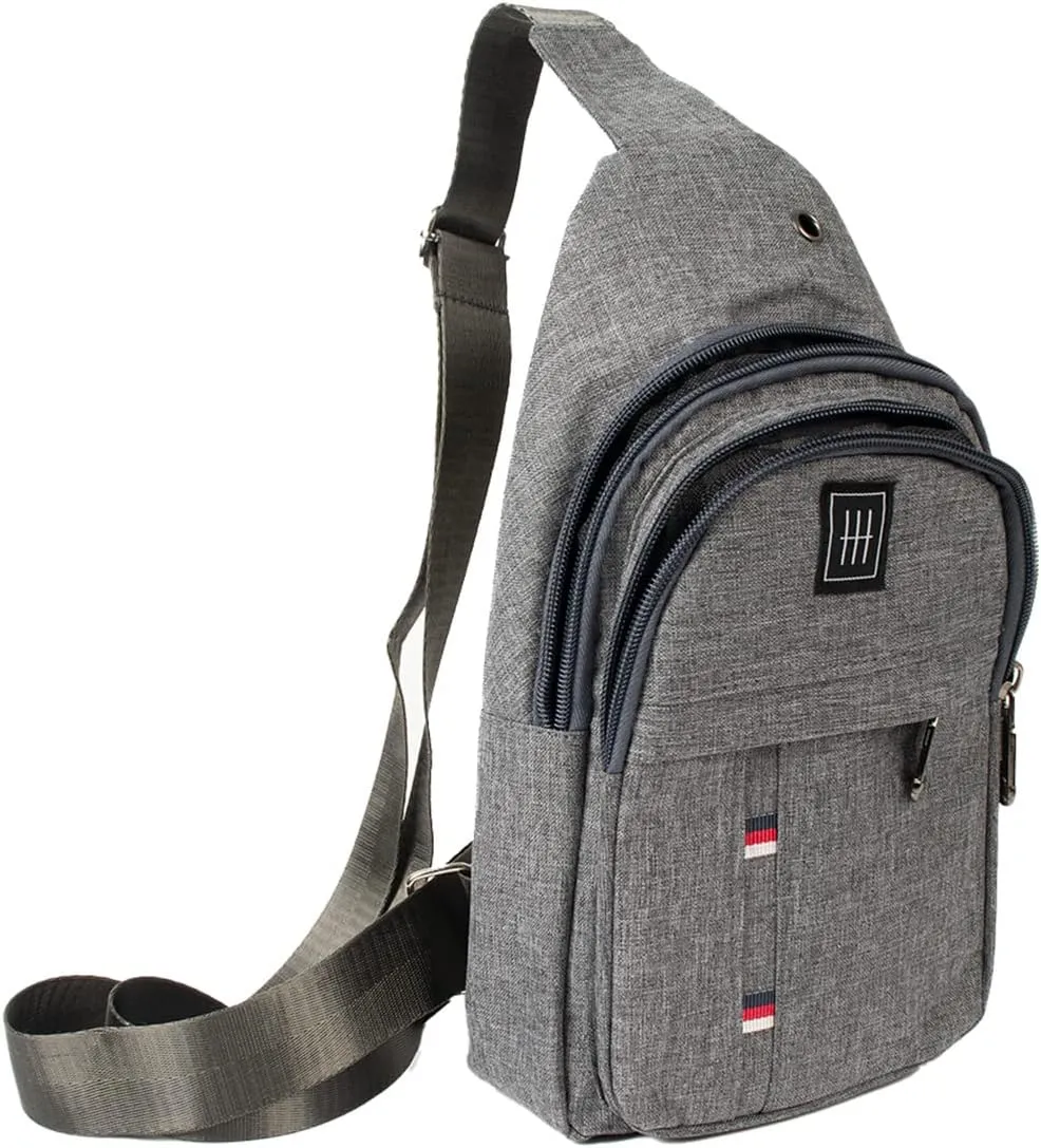 WESTEND Crossbody Canvas Sling Bag with Adjustable Strap-Travel Small Daypack