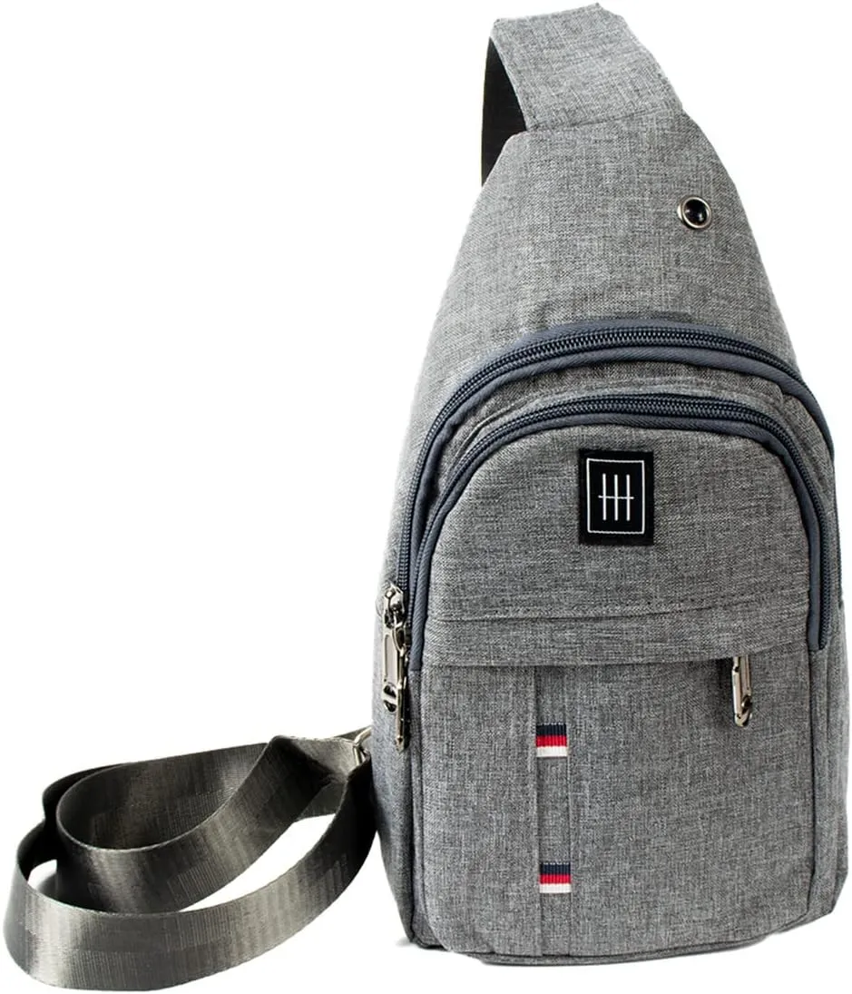WESTEND Crossbody Canvas Sling Bag with Adjustable Strap-Travel Small Daypack